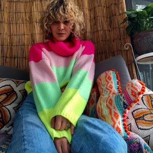 Neon knitted sweater